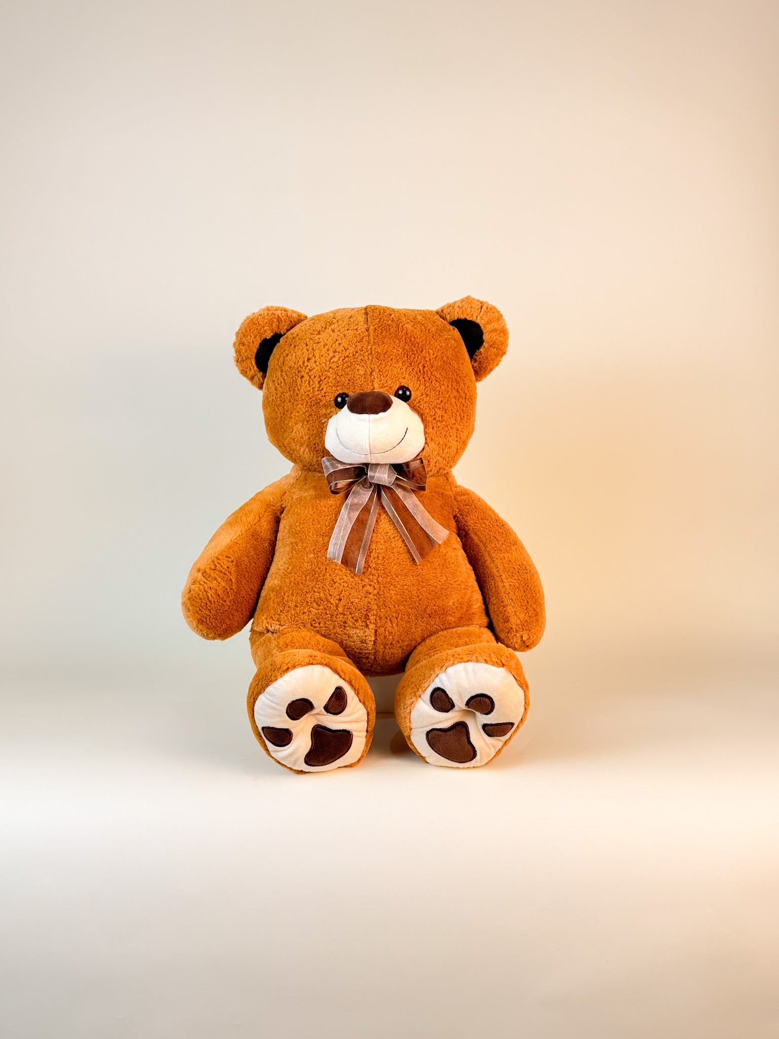 Oso peluche cafe mediano